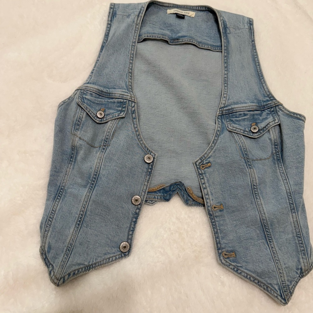 American Eagle Outfitters Light Blue Denim Jacket